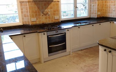 ‘Flash Blue’ Granite Worktop